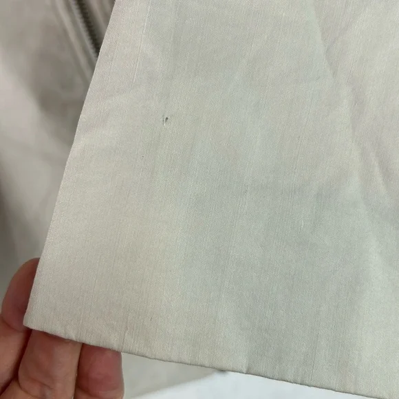 Eileen Fisher Polished Ramie A-Line Jacket Zipper Women light tan cream - Picture 8 of 8